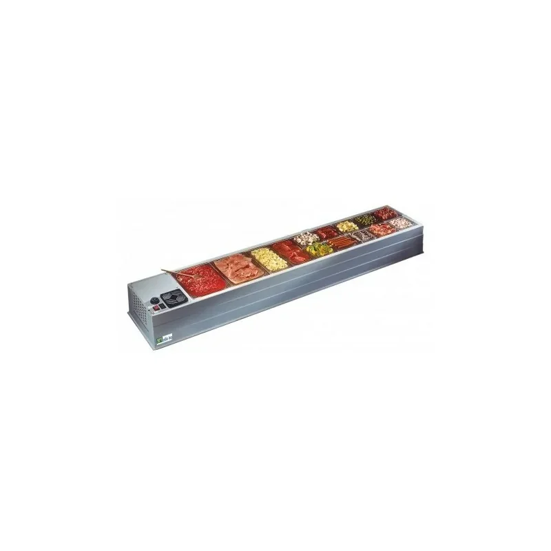Présentoir réfrigéré MAXI pour bacs GN 1/3 de 150 mm - Série Eco - PR10/3 Achat Immédiat