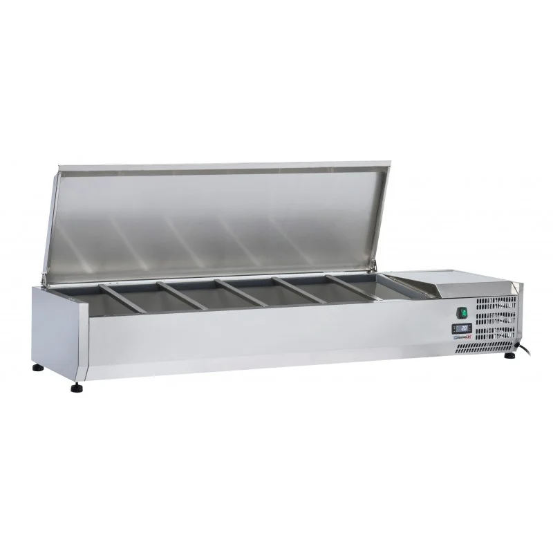 Populaire Saladette à poser 5 x GN 1/3 + 1 GN 1/2 avec couvercle