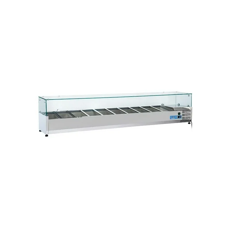 Vitrine à ingrédients réfrigérée 10 x GN 1/3 Meilleur Prix