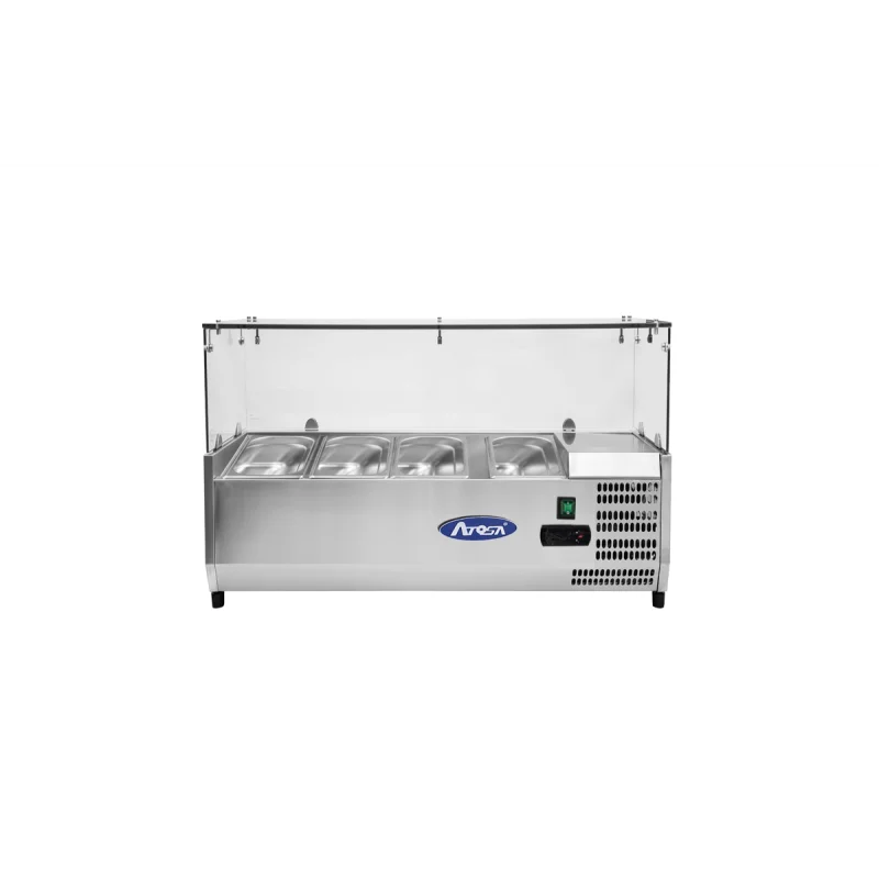 Vitrine à ingrédients réfrigérée à poser - VRX1200/380 - 4 x GN 1/3 Prix Bas