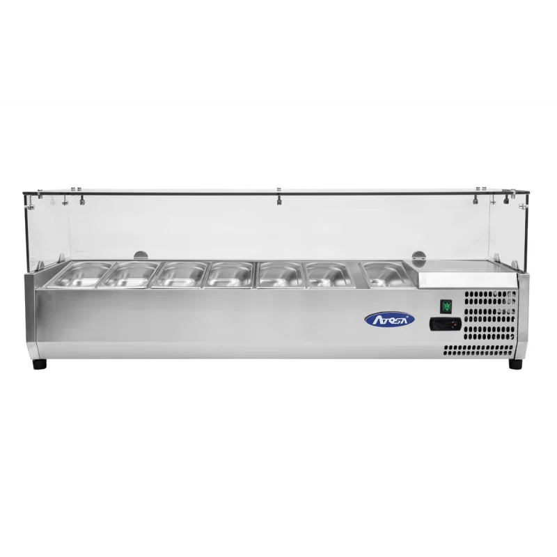Vitrine à ingrédients réfrigérée à poser - VRX1600/380 - 7 x GN 1/3 Meilleur Choix
