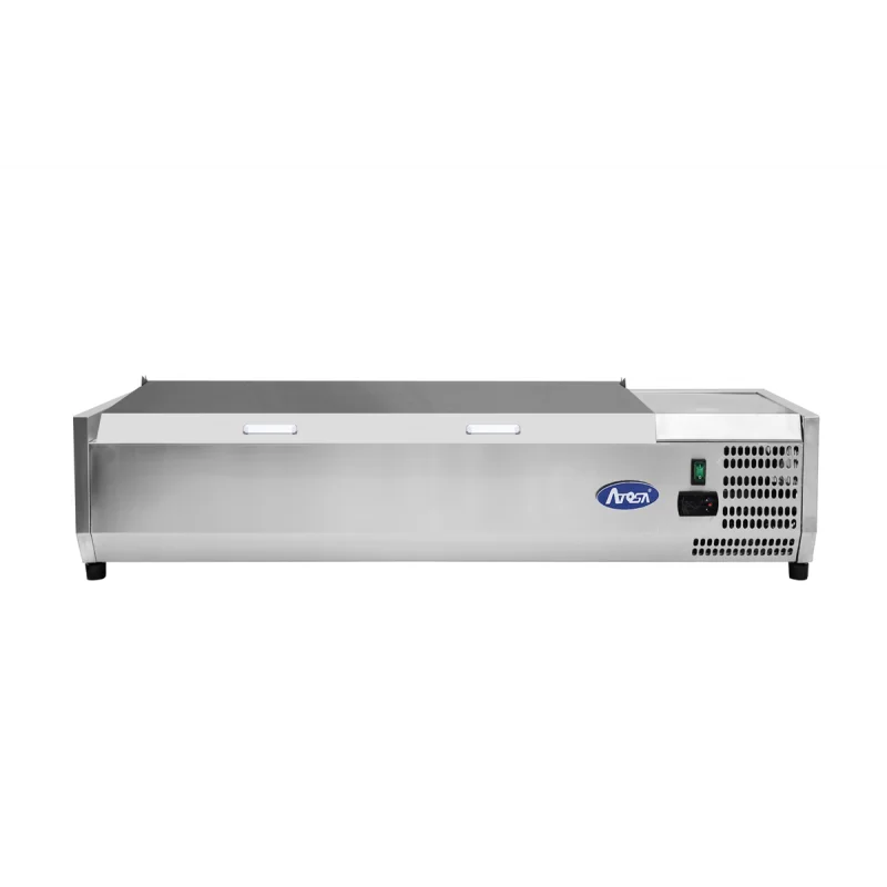 Prix Promo Vitrine à ingrédients réfrigérée à poser avec couvercle inox - VRX1500/380 - 6 x GN 1/3