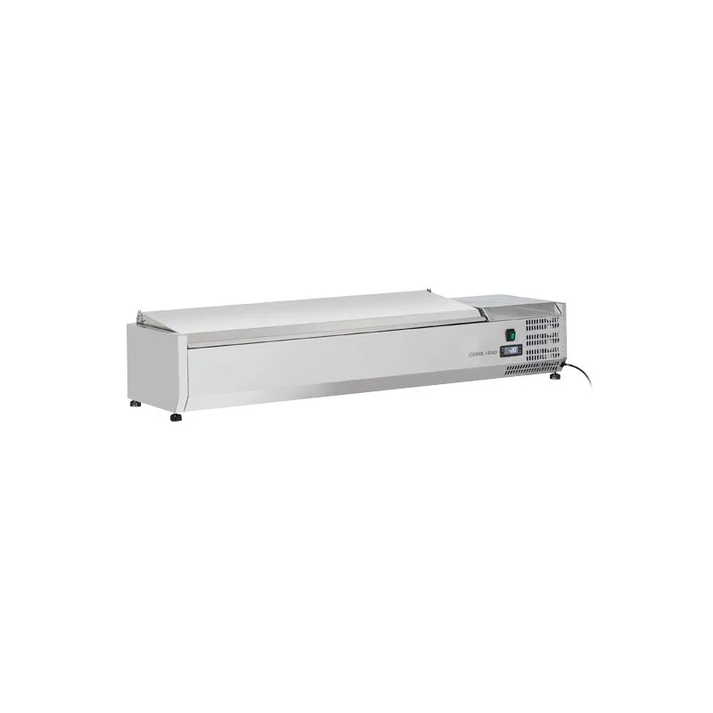 Top Vente Vitrine horizontale réfrigérée GN1/4 inox couvercle acier inox 42L