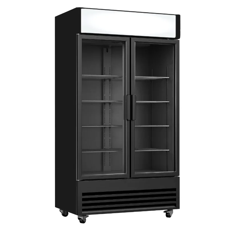 Solde Armoire à boisson 2 portes battantes avec canopy - 568 litres