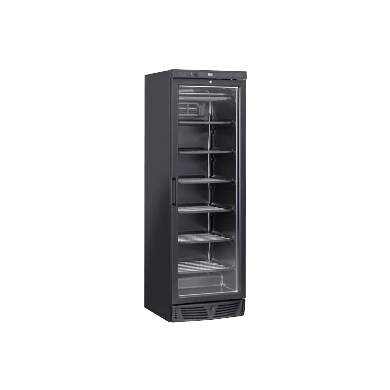 Solde Armoire congélateur noir - 1 Porte vitrée battante - 300 Litres