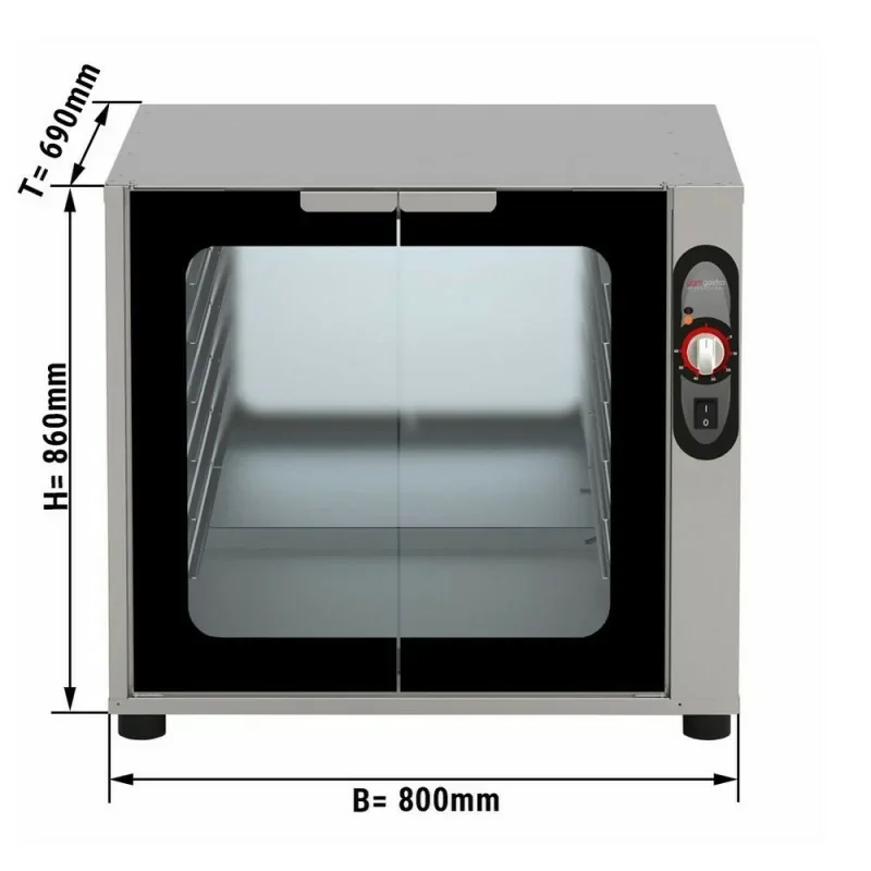 Étuve chauffante manuel avec système d'humidification 8 niveaux 600 x 400 ou GN 1/1 Petit Prix