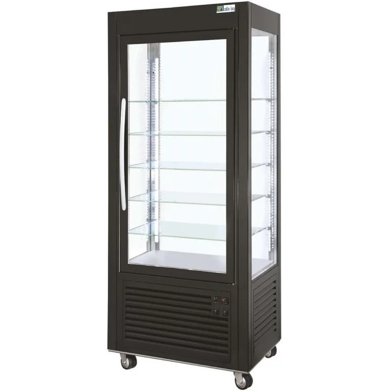 Vitrine 4 faces vitrées - froid négatif ventilé - 350 l Promotion