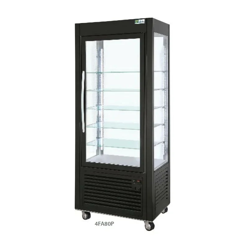 Vitrine 4 faces vitrées, triple vitrage - 350 litres - AFI Super Prix