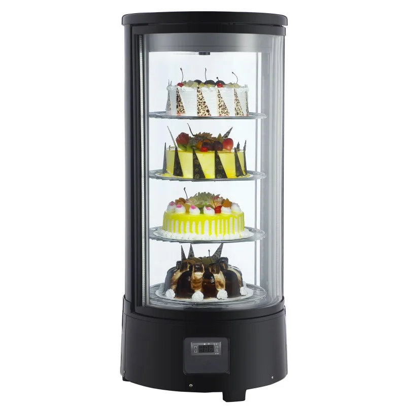 Vitrine à pâtisserie cylindrique rotative positive 72 litres Dernière Chance