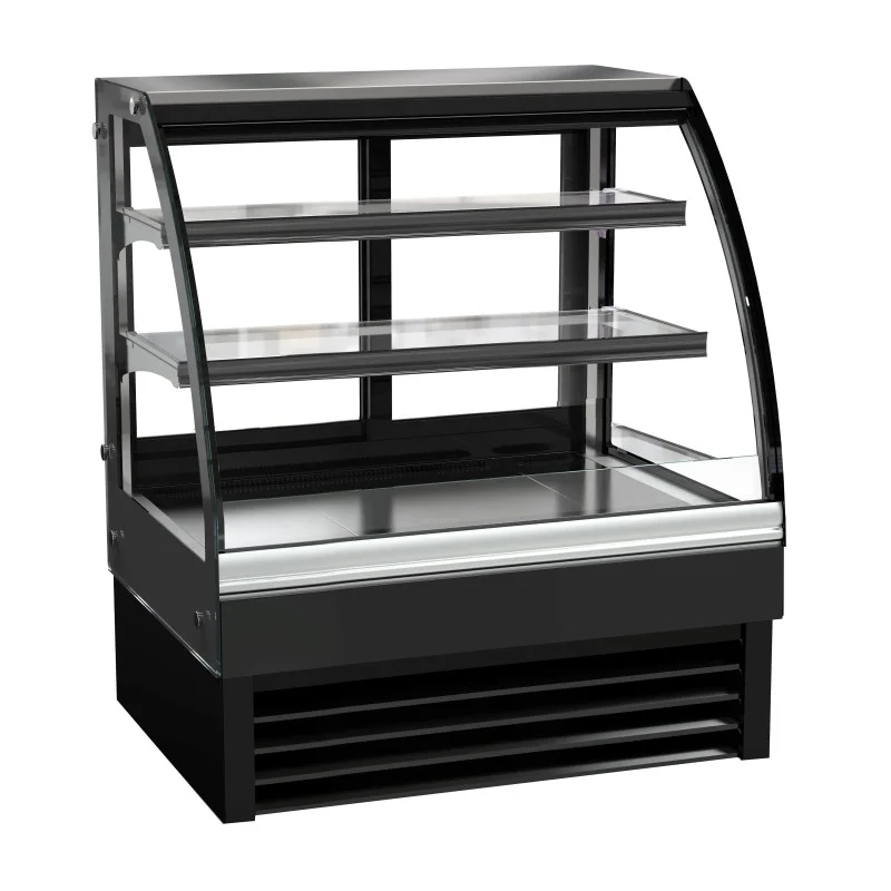 Vitrine bombée réfrigérée de boulangerie - 175 L - 900 x 680 x 1200 mm Certifié