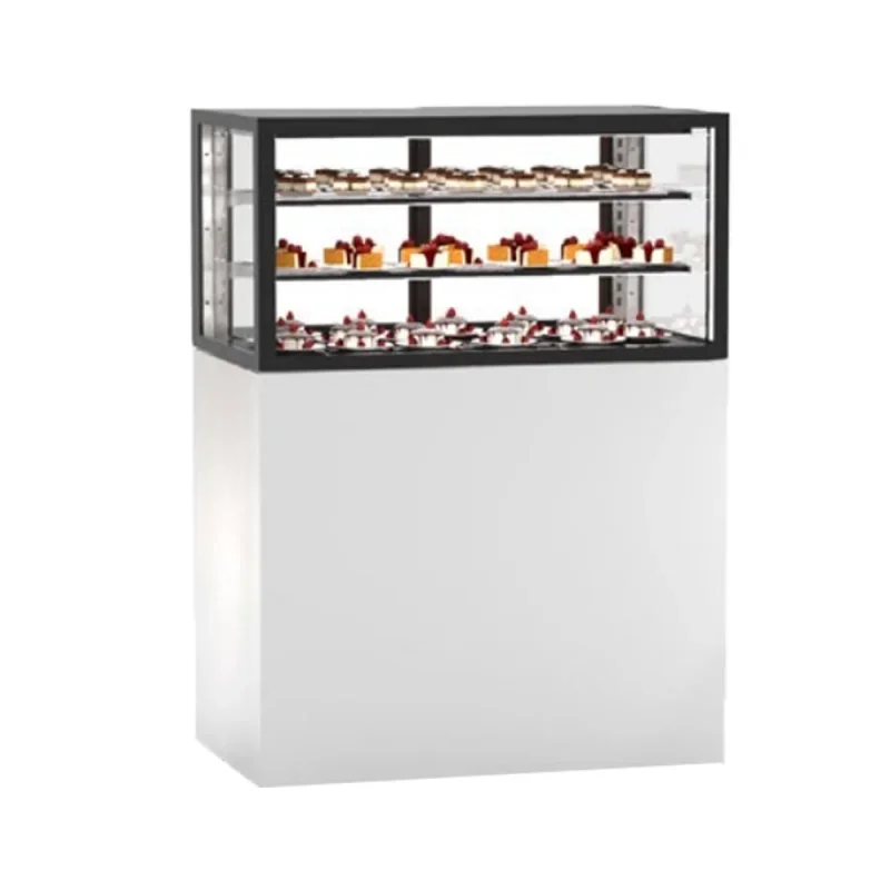 Must-Have Vitrine chaude - Service arrière/ frontal ouvert - Série INTEGRA avec base de 100 - 2 niveaux - 1000 x 600 x 1400 mm - SAYL