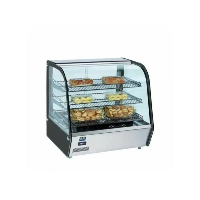 Vitrine chaude 3 faces vitrées - 120 litres - AFI Prix Cassé