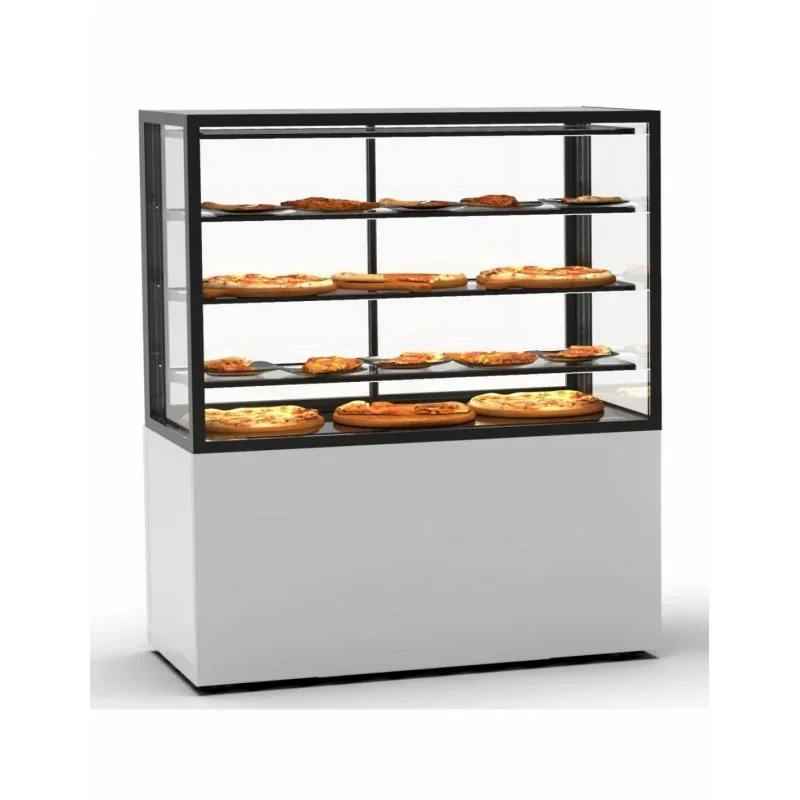 Vitrine chaude Série INTEGRA - 3 niveaux -service avant et arrière - 1200 x 600 x 1400 mm Authentique