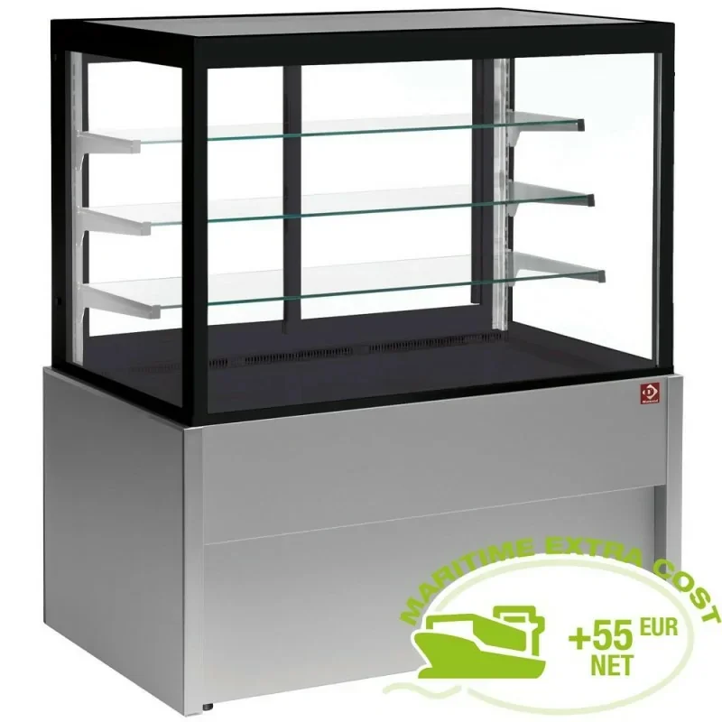 Top Vente Vitrine comptoir grise panoramique - ventilée - 4 niveaux - sans réserve - L 1000 mm