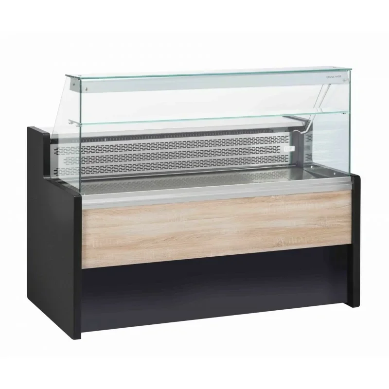 Vitrine comptoir réfrigéré - ventilée +1°/+7°C -Finition Bois - 1500 x 790 x 1220 mm Produit De Marque