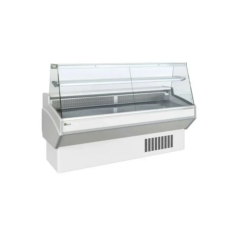 Vitrine comptoir réfrigérée - vitrage droit- avec réserve - Froid statique ou ventilé Produit De Marque