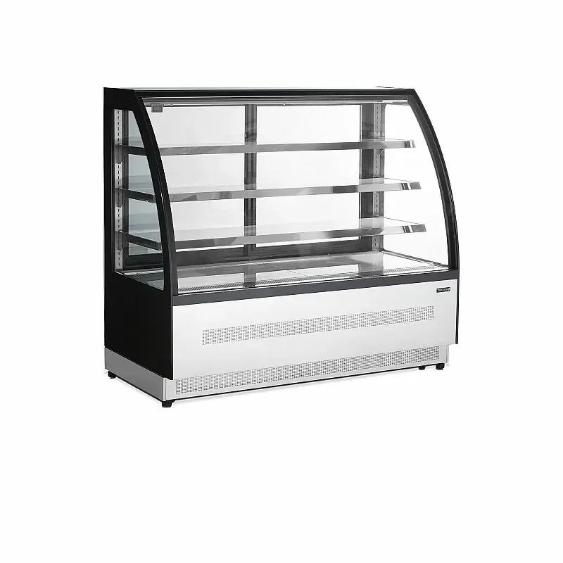 Vitrine de boulangerie 3 niveaux - vitrage bombé - 2 à 8 - °C - 1505 x 745 x 1360 mm - Ventilé Petit Prix