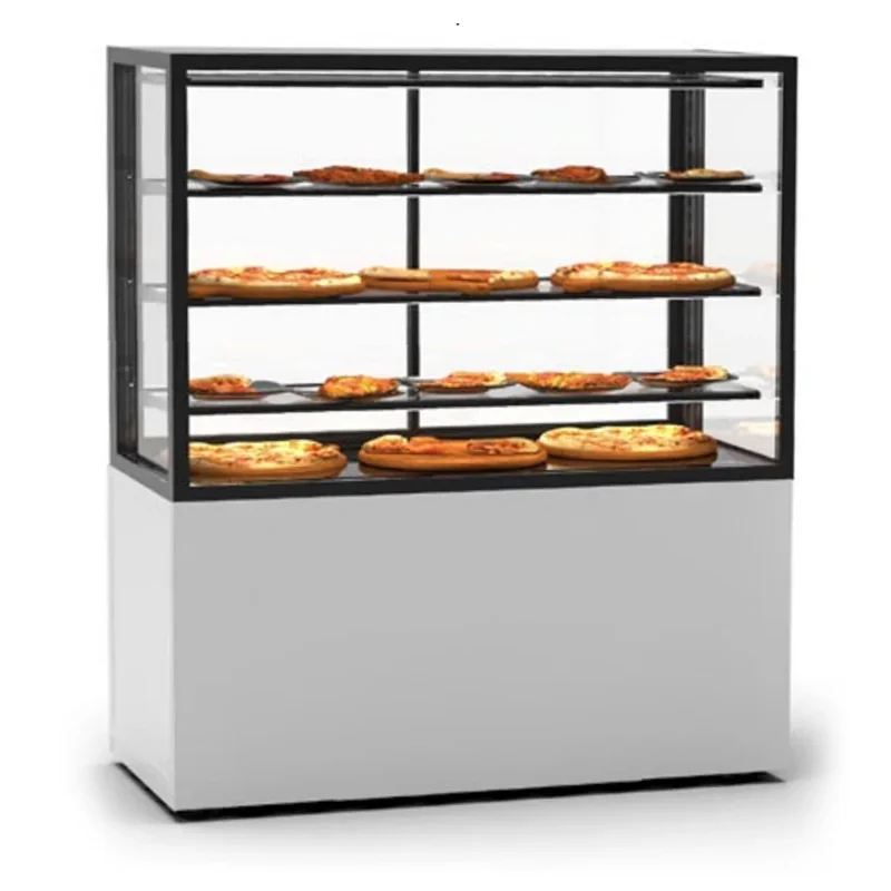 Vitrine de boulangerie neutre - Accès arrière - 1200 x 600 x 1400 mm - Gamme Integra con base 120 - SAYL Affaire À Saisir