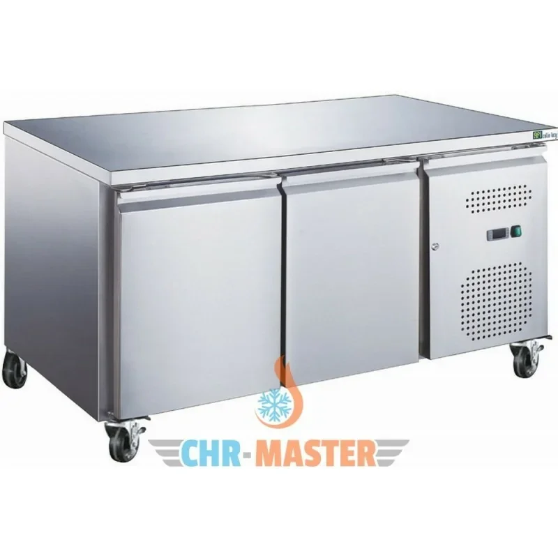 Affaire À Saisir Table réfrigérée positive 2 portes sur roulettes - 600 x 400 - Plan de travail inox - AFI