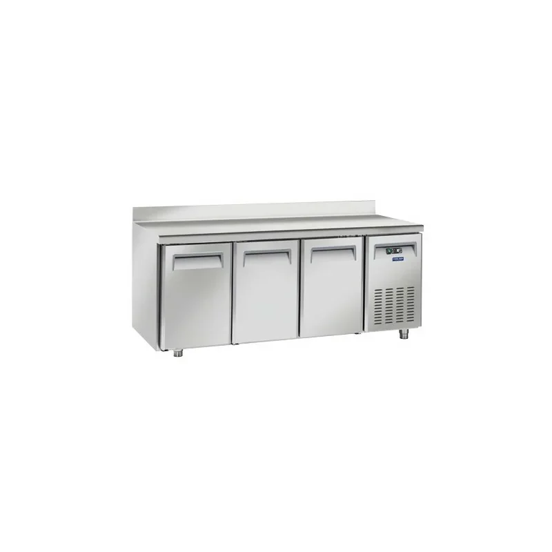 Tour pâtissier adossé - 3 portes - 600 x 400 - Plan de travail inox - Cool Head Pas Cher
