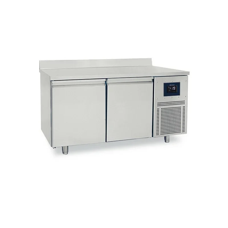 Tour pâtissier adossé négatif avec dessus inox - 2 portes - T°-10/-22°C - 600 x 400 - Wifi Vente Directe